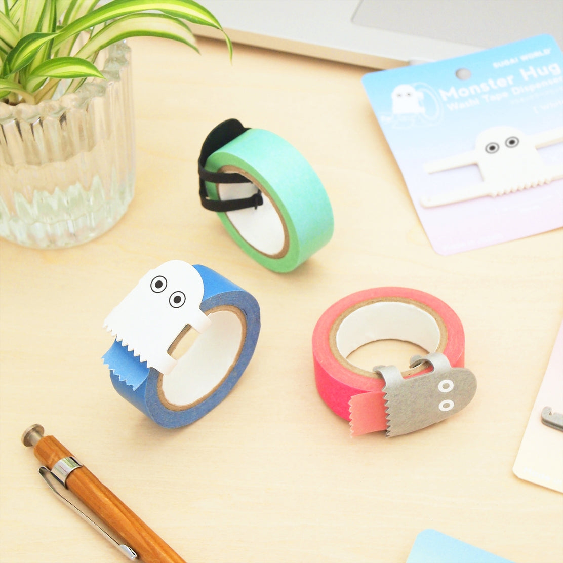 Cortador de papel washi Monster Hug (juego de 2)