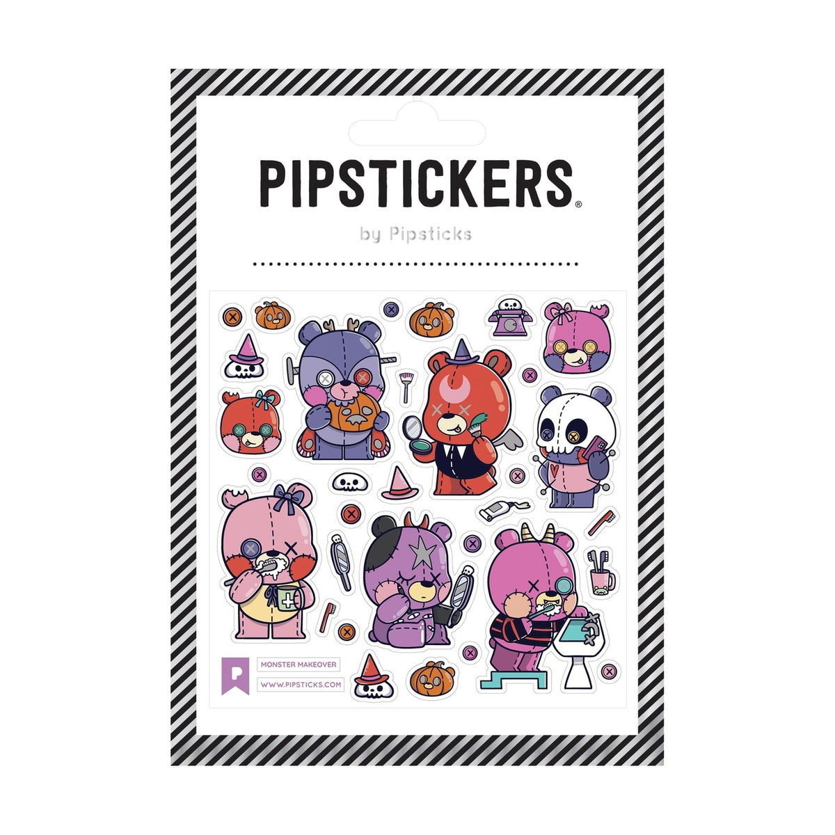 Spooky, cute, and ready for a little makeover! Monster Makeover PipStickers feature a crew of colorful little monsters getting ready for Halloween—from costumes and pumpkins to all the tiny accessories that make the transformation complete. Perfect for Halloween happy mail, planners, notebooks, and anything that could use a little monster magic.