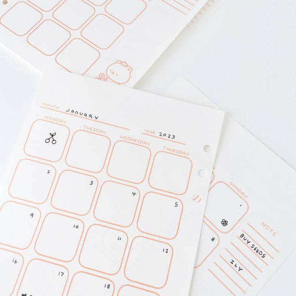 A5 Refill - Monthly Planner Inserts