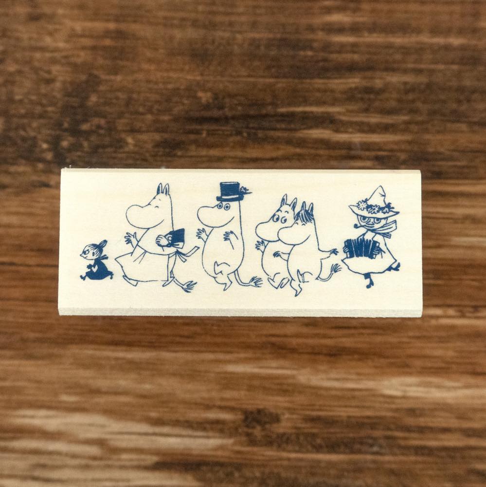 The Moomin Family Rubber Stamp
