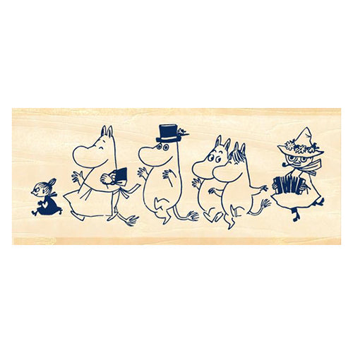 The Moomin Family Rubber Stamp