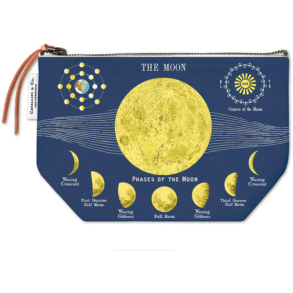 Cavallini & Co. Vintage Inspired Moon Chart Pouch