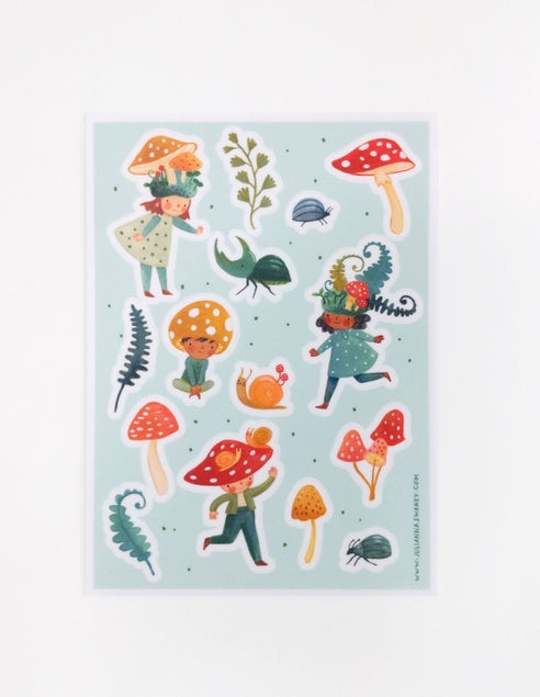 Mossy Friends Sticker Sheet