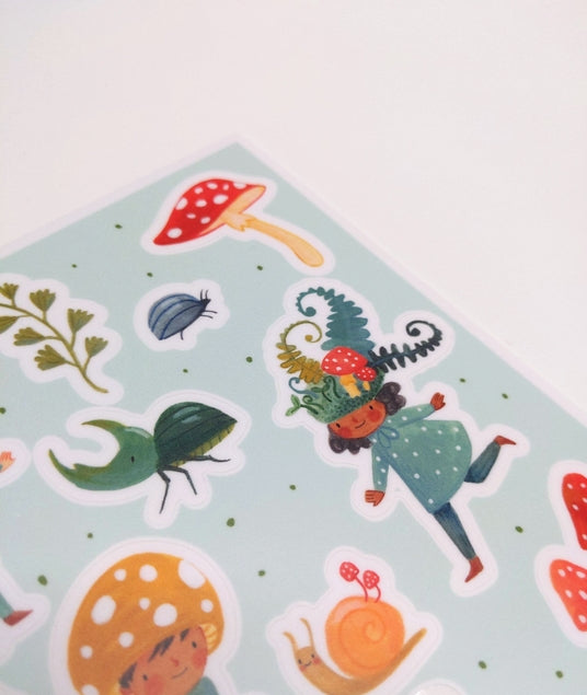 Mossy Friends Sticker Sheet