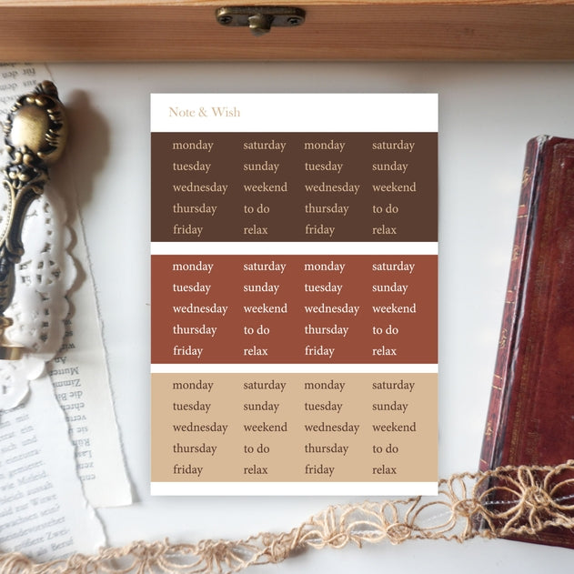 Mushroom Days Washi Paper Stickers