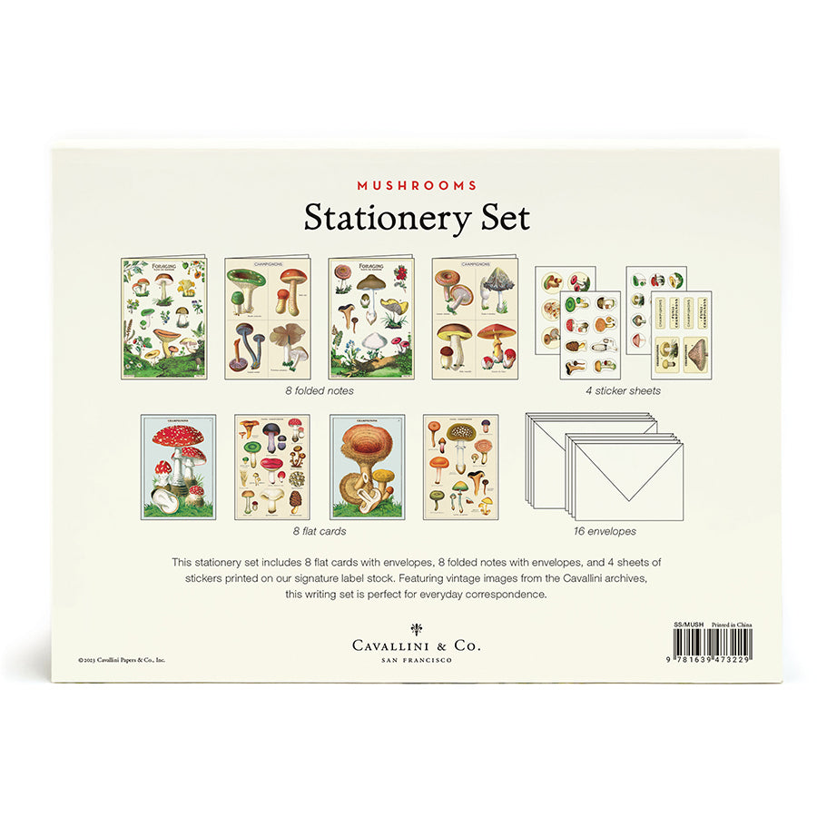 Mushrooms Stationery Set