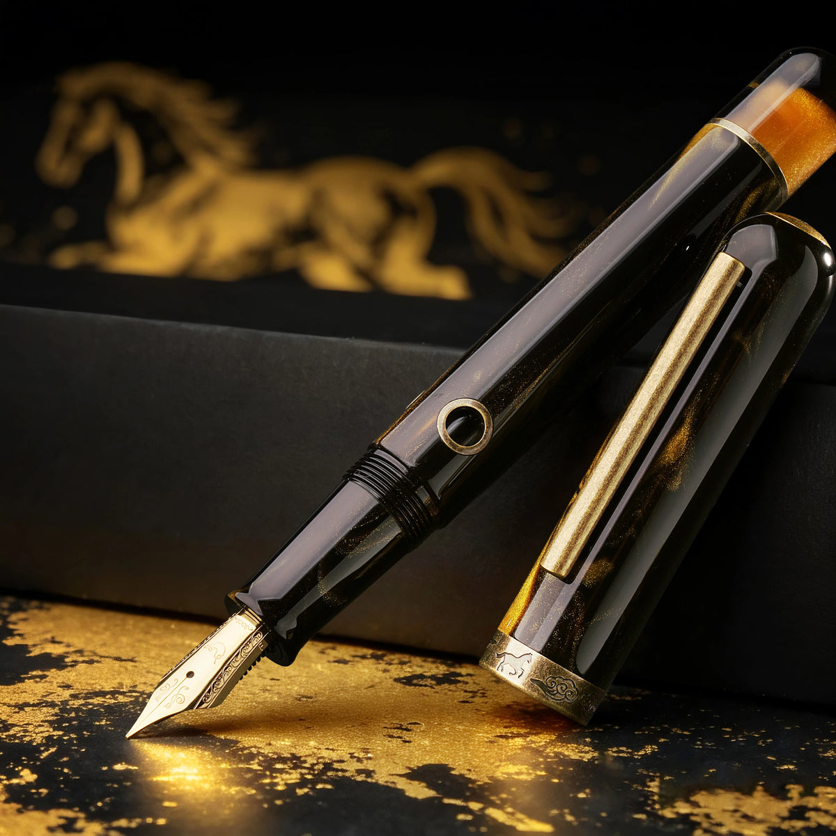 Today, we’re proud to unveil the next chapter in our annual tradition—shaped by the spirit of Lunar New Year and the promise of a fresh beginning: Nahvalur Pen of the Year: Horse — a special release created to honor momentum, resilience, and the kind of progress you can feel in every deliberate step forward.
Across Lunar New Year celebrations and Chinese Zodiac traditions, the Horse is often associated with strength, vitality, and the drive to move confidently into what’s next. It’s a symbol of f