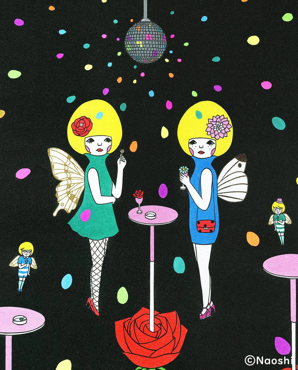 Naoshi Honey Bar Postcard
These postcards are featuring striking colorful and whimsical world. Artwork made with colored sand and then scans them in high quality.