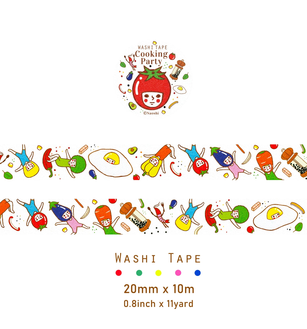 Naoshi - Cooking Party Washi Tape