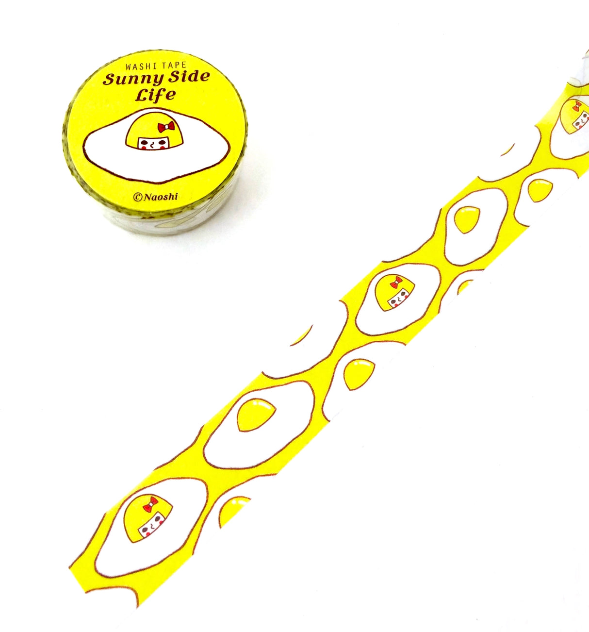 "Sunny Side Life" Egg washi tape is great for scrapbooking and card making, wrapping gifts , letters, and journals!
【Width】 2cm (0.8 inch) 【Length】10m (11 yard)
*The colors on actual print may vary slightly from what you see on your computer monitor. 