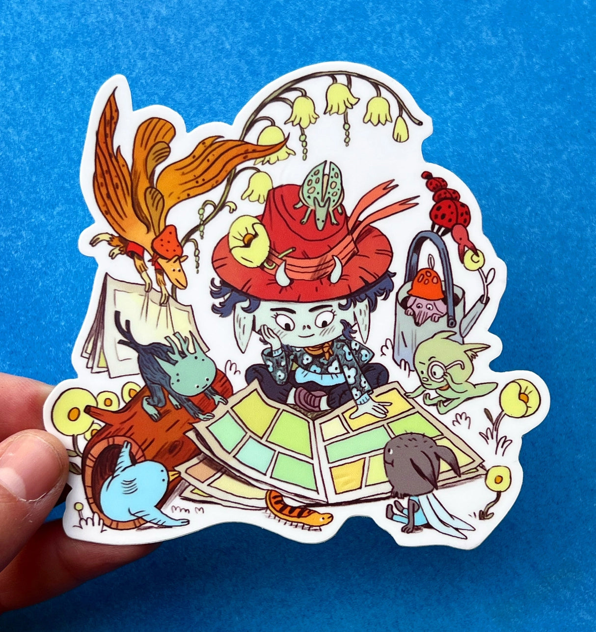 This large Comic Readers matte sticker scene is 4" x 3.83". Great for water bottles, laptops or notebooks! They’re durable and waterproof and the thick vinyl protects the stickers from scratching, water and sunlight.