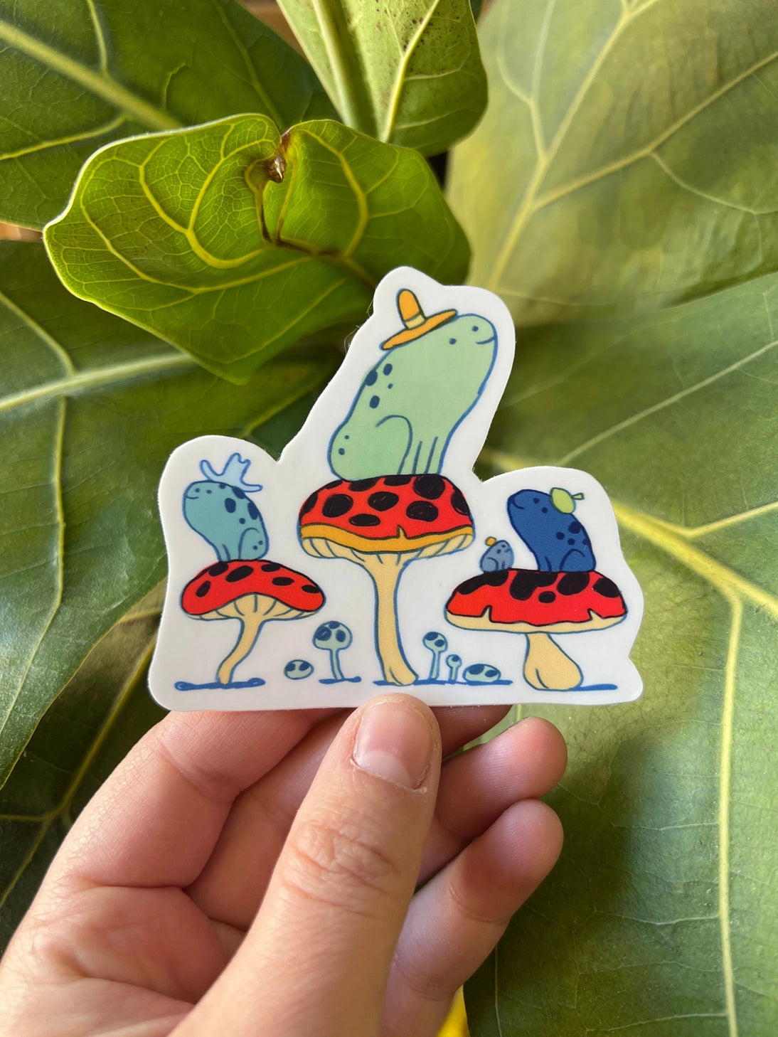 3" Froggies with hats!
These stickers are great for water bottles, laptops or notebooks! They’re durable and waterproof and the thick vinyl protects the stickers from scratching, water and sunlight.