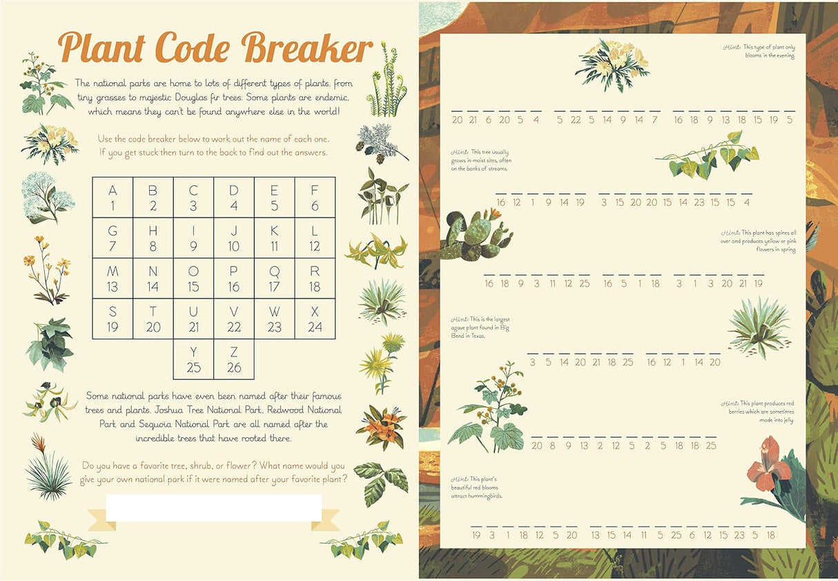 Prepare to explore the incredible national parks of the U.S.A. with this activity packed book, full of maps, nature, and creatures big and small from America's great outdoors.
Travel coast to coast on a journey like no other as you get busy with mazes, spot the difference, crosswords puzzles, word searches, 50 stickers, an awesome pull-out poster, and so much more. 