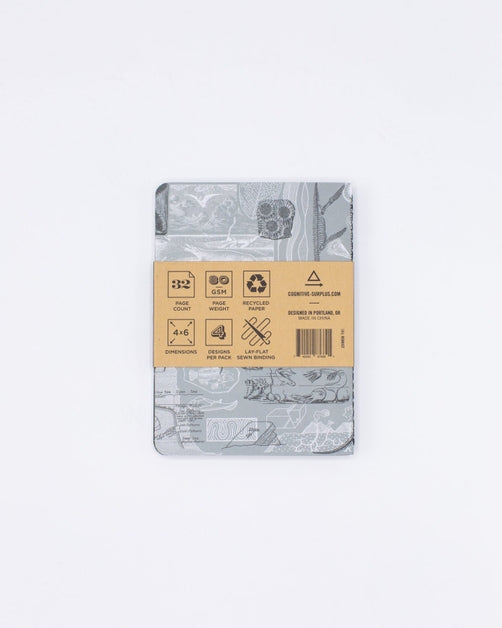 Natural History Pocket Notebooks 4-pack