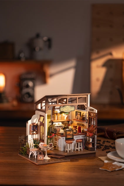 Kit de casa en miniatura para hacer tú mismo el café nº 17