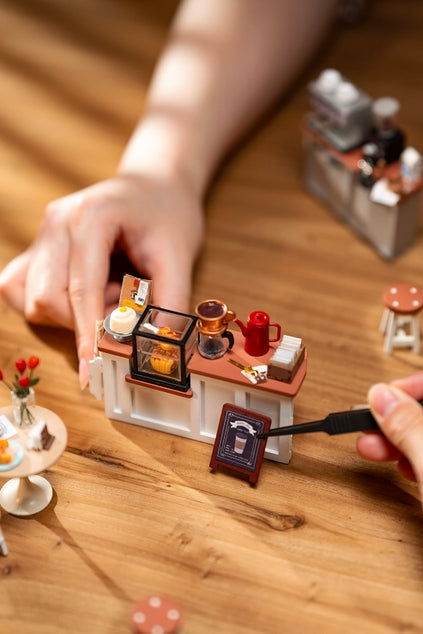 Kit de casa en miniatura para hacer tú mismo el café nº 17