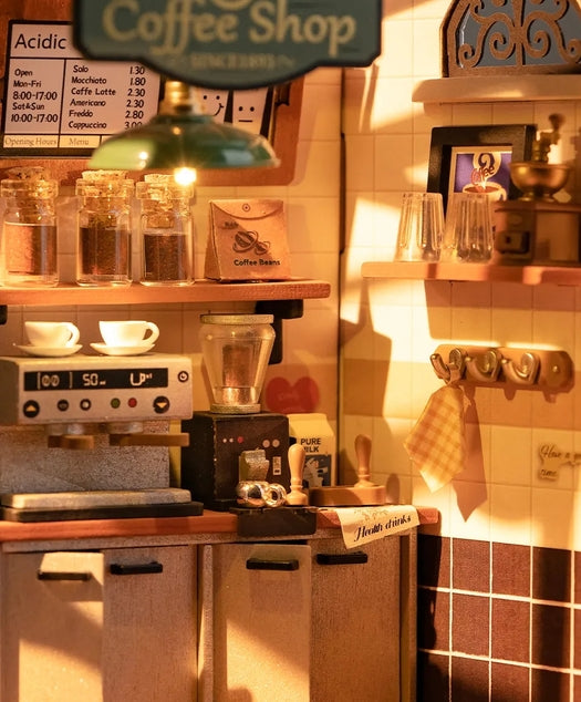 Kit de casa en miniatura para hacer tú mismo el café nº 17