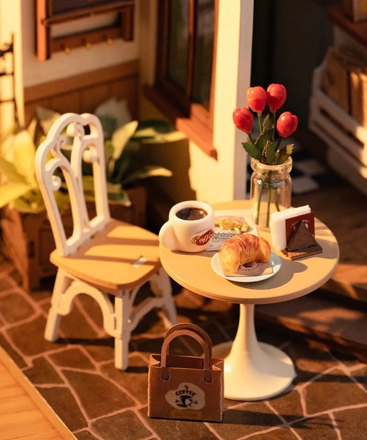 Kit de casa en miniatura para hacer tú mismo el café nº 17