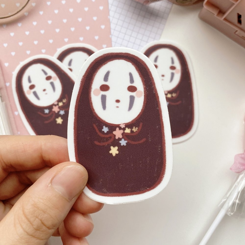 No Face die-cut sticker (Studio Ghibli - Spirited Away)