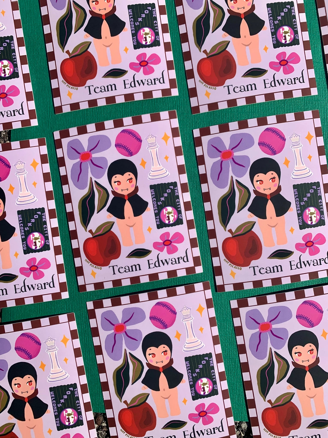 Only twilight fans will understand!
These matte vinyl stickers feature an original design and are water, weather, and scratch proof. Perfect for putting on water bottles, computers or just about anywhere else.