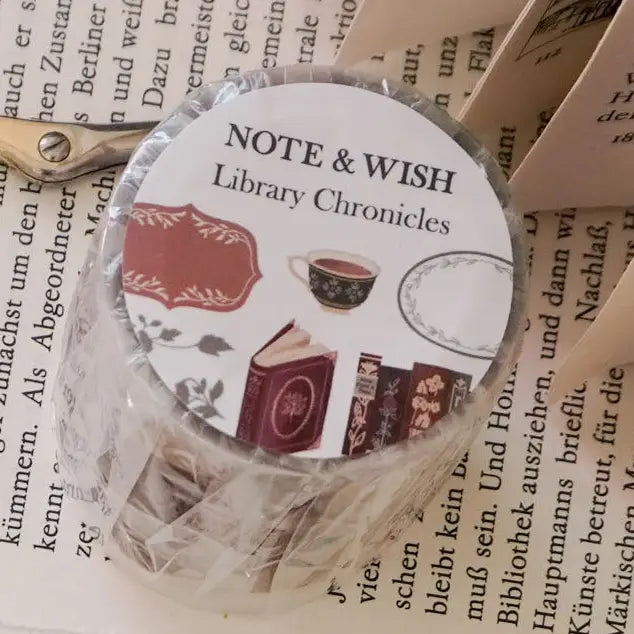 This classic literature PET tape is designed for book lovers who want their journals to feel like a page from a favourite novel. Featuring hand-drawn illustrations inspired by beloved classics including Wuthering Heights and Pride and Prejudice, it's pre-cut for effortless use, no scissors, just peel and place.
Extra wide at 50mm with a matt transparent finish that layers beautifully over any journal background. Design loop is 75cm, with approximately 6.5 design loops per roll, there's plenty to work with.