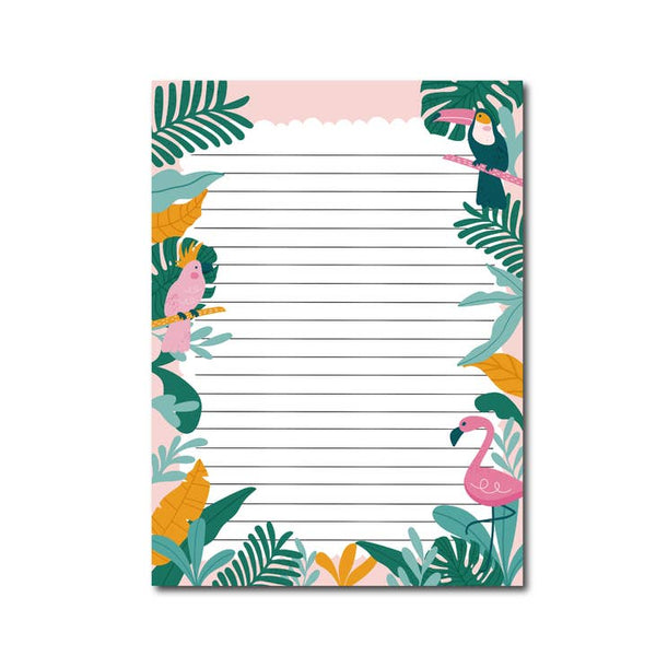 Tropical Summer Notepad A5