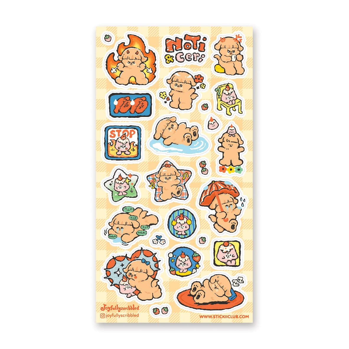 STICKII Noti & Ceri Sticker Sheet