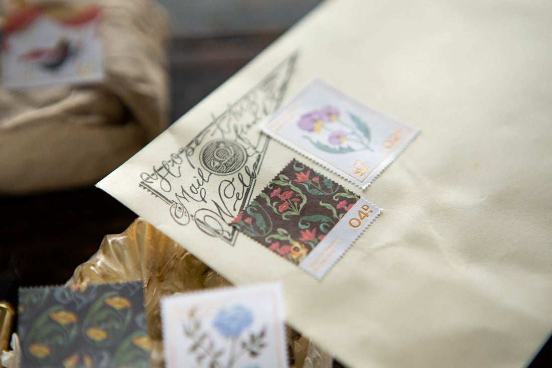 OURS Studio Desk of Botanist Stamp Style Sticker