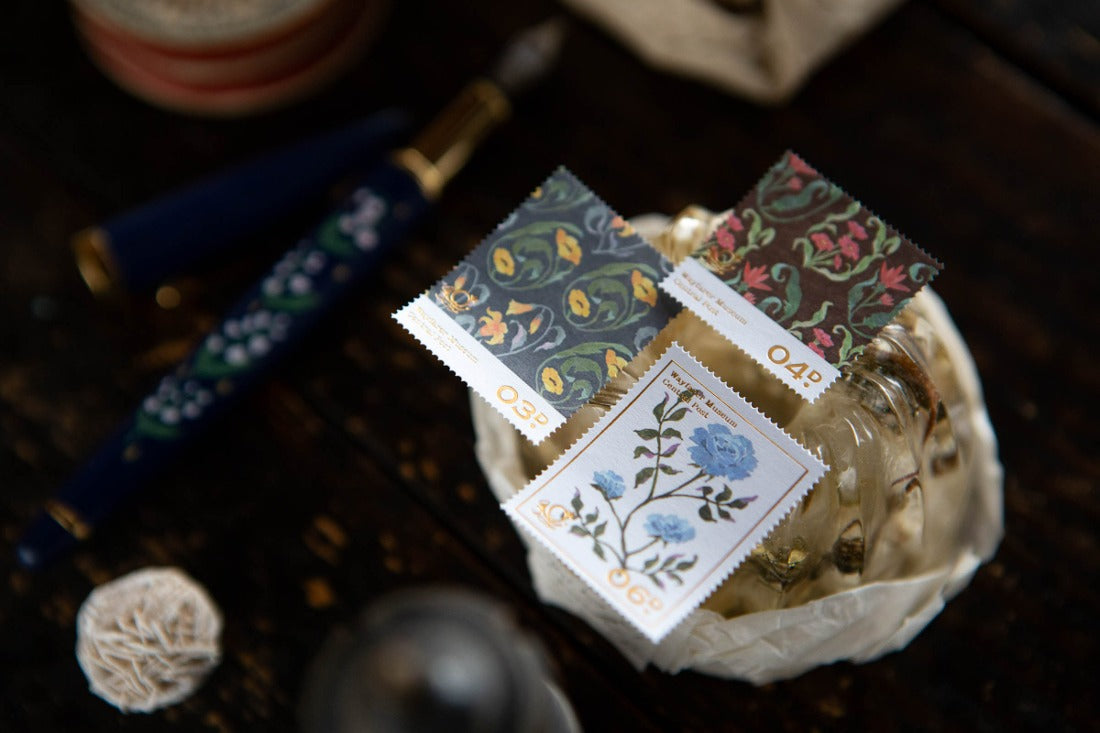 OURS Studio Desk of Botanist Stamp Style Sticker