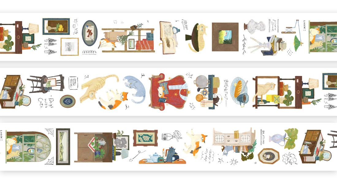 OURS Studio Life with Cats PET Tape