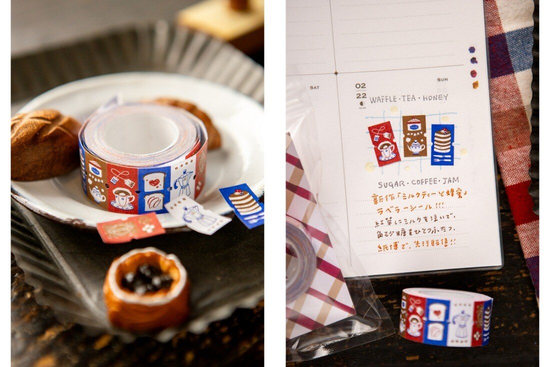 An assortment of stickers with drinks and sweets that pair well together to bring a cozy atmosphere anywhere you place them.
- Label Size 21.5 x 12 mm
- 6 Designs, approx. 500 labels per roll