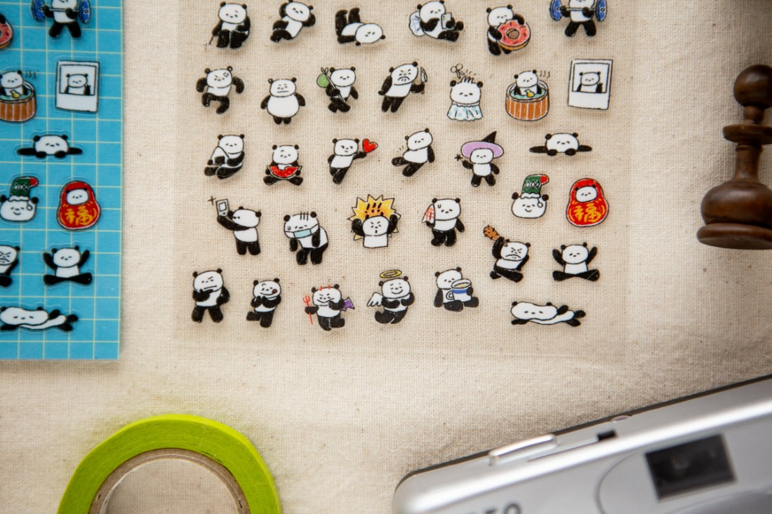 OURS Studio Panda! Panda! Clear Sticker Sheet