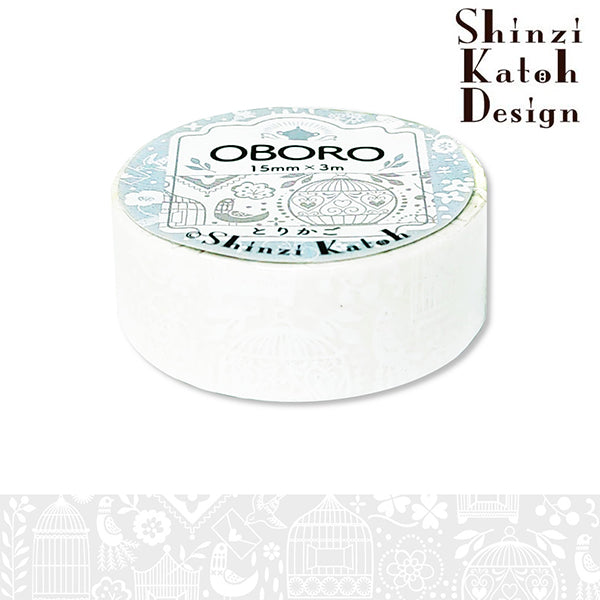 Oboro Birdcage White Washi Tape