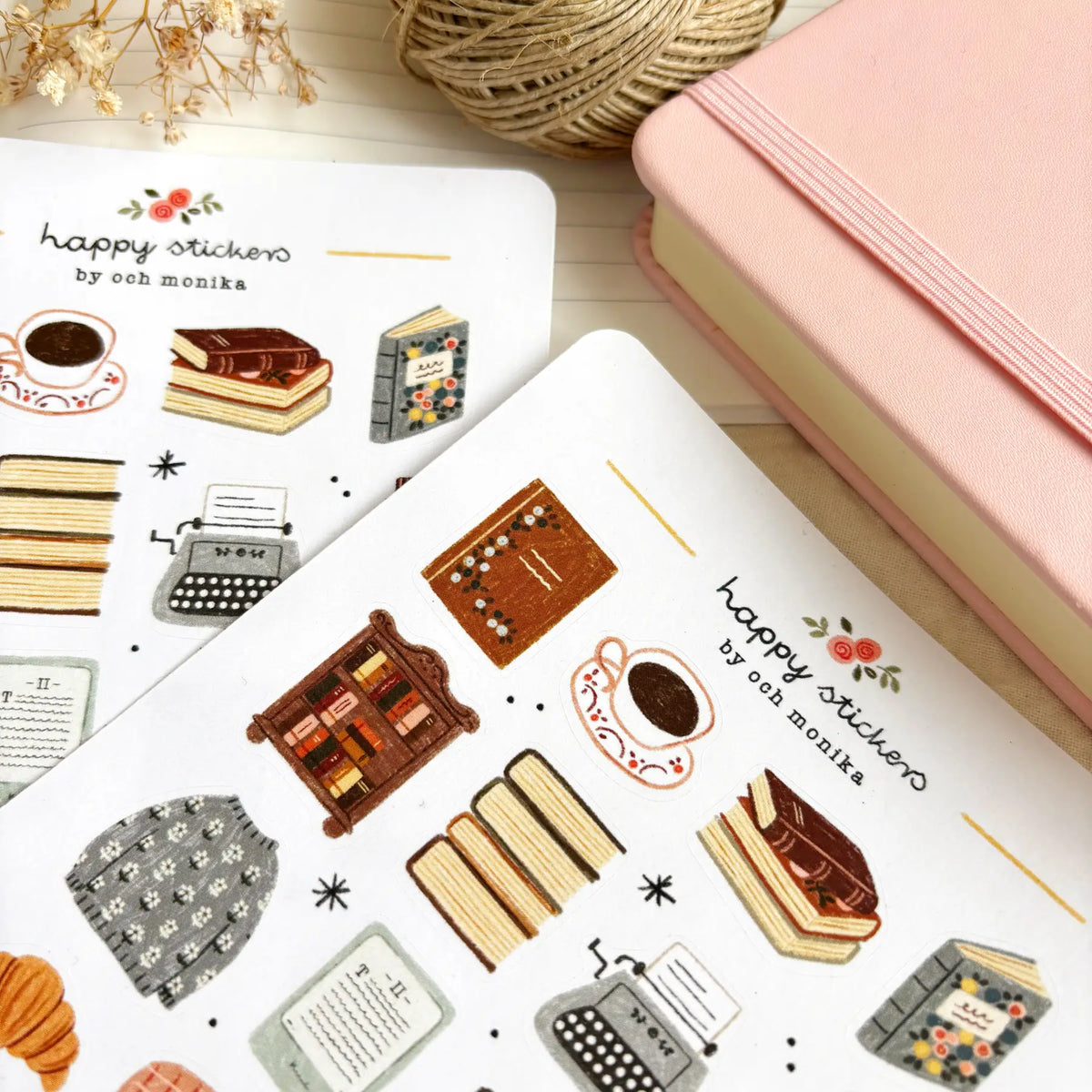 OchMonika Bookish Corner Sticker Sheet
A sticker sheet full of cute little stickers perfect for planners, journals, or scrapbooking ❤