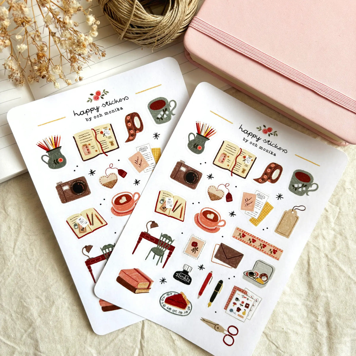 OchMonika Cozy Journaling Sticker Sheet
A sticker sheet full of cute little stickers perfect for planners, journals, or scrapbooking ❤