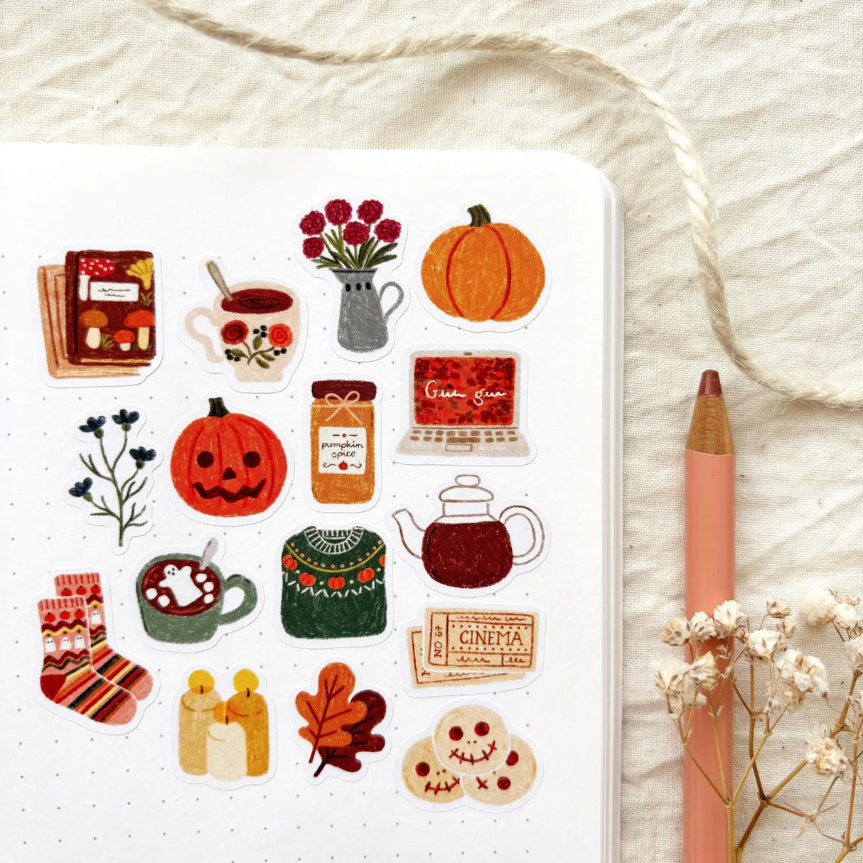 A sticker sheet full of cute little stickers perfect for planners, journals, or scrapbooking ❤