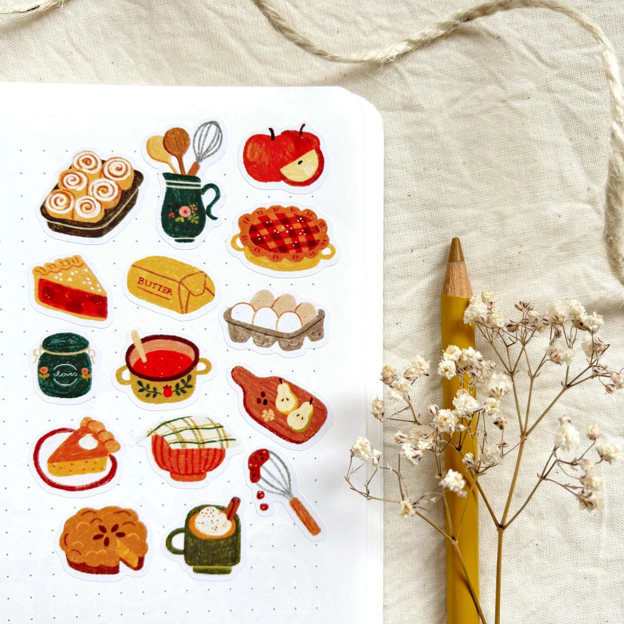 A sticker sheet full of cute little stickers perfect for planners, journals, or scrapbooking ❤