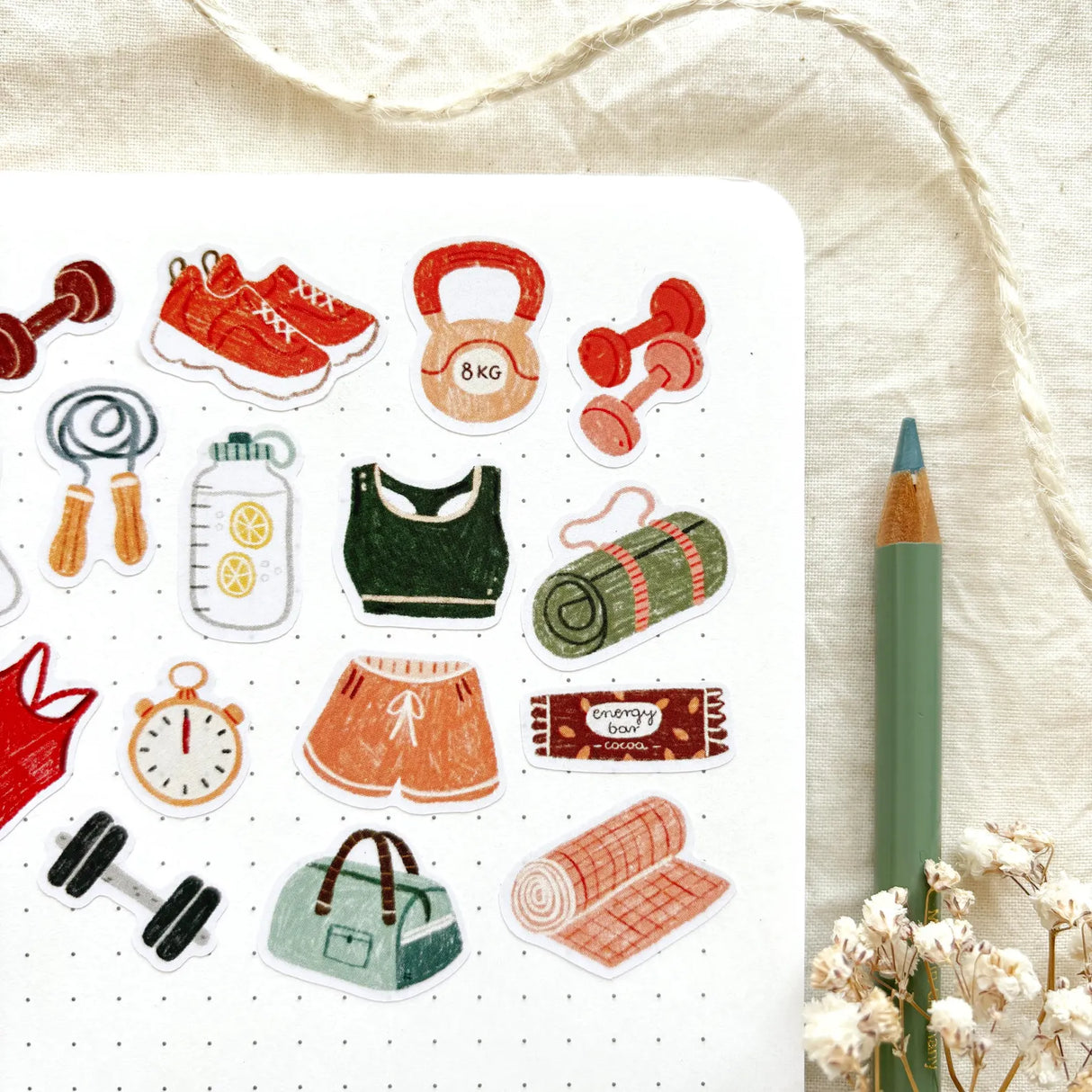 A sticker sheet full of cute little stickers perfect for planners, journals, or scrapbooking ❤