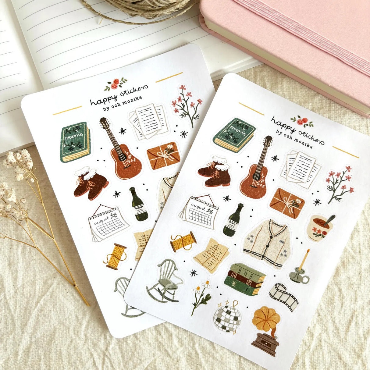 A sticker sheet full of cute little stickers perfect for planners, journals, or scrapbooking ❤