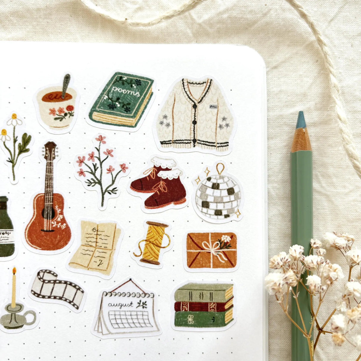 A sticker sheet full of cute little stickers perfect for planners, journals, or scrapbooking ❤