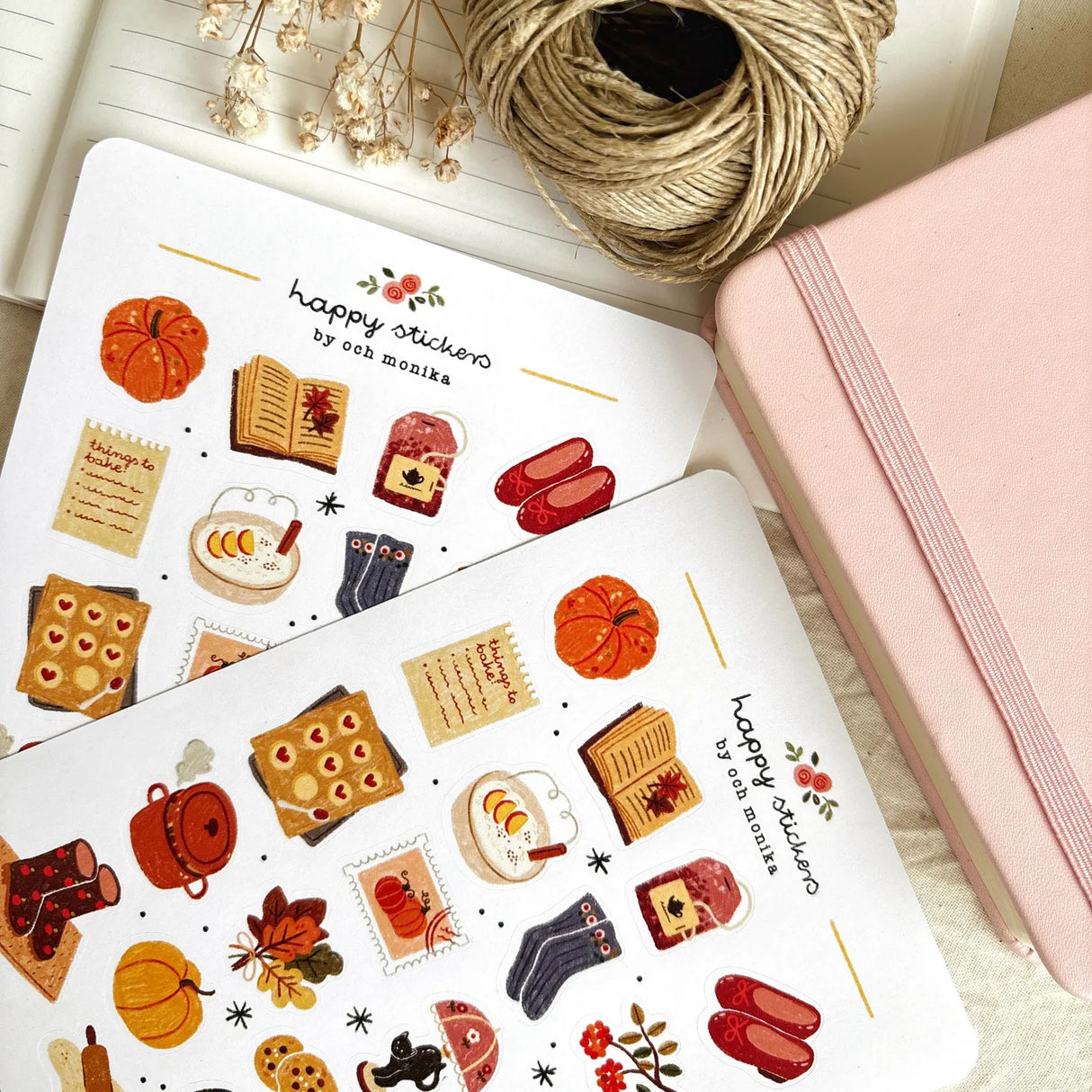 A sticker sheet full of cute little stickers perfect for planners, journals, or scrapbooking ❤