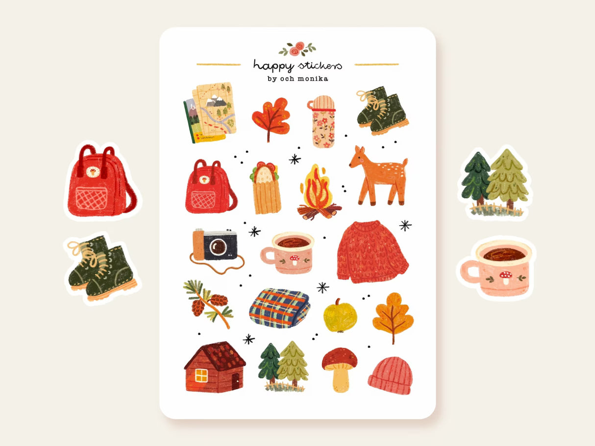 A sticker sheet full of cute little stickers perfect for planners, journals, or scrapbooking ❤