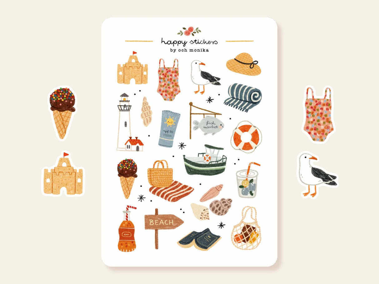 A sticker sheet full of cute little stickers perfect for planners, journals, or scrapbooking ❤