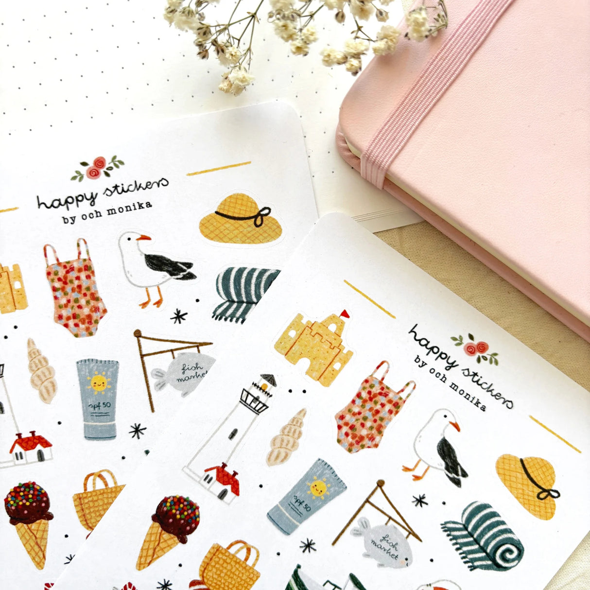 A sticker sheet full of cute little stickers perfect for planners, journals, or scrapbooking ❤
