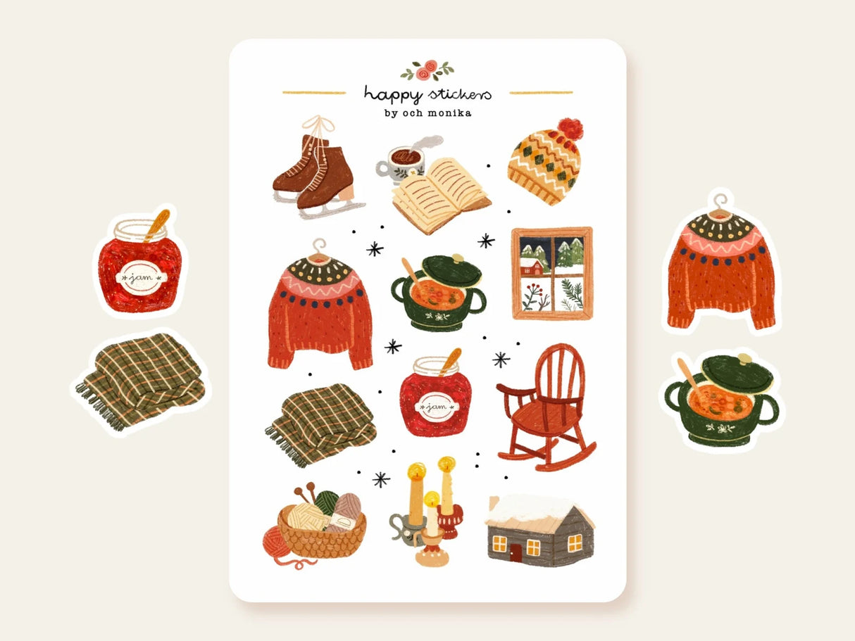 A sticker sheet full of cute little stickers perfect for planners, journals, or scrapbooking ❤