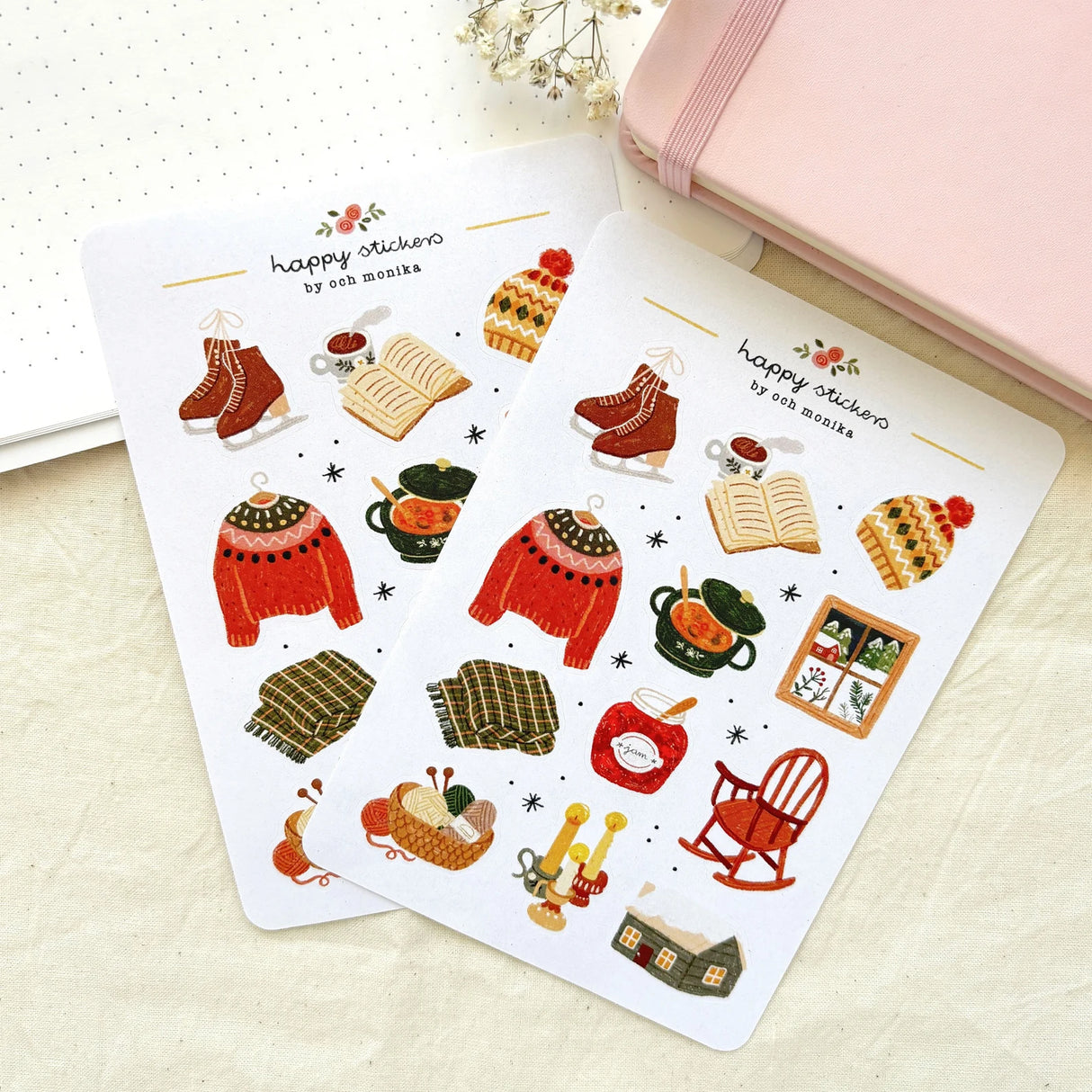 A sticker sheet full of cute little stickers perfect for planners, journals, or scrapbooking ❤
