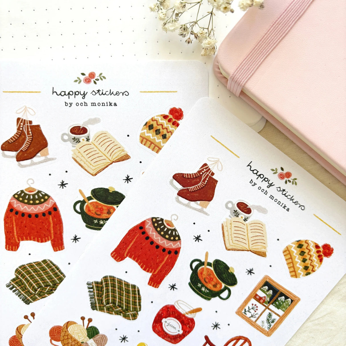 A sticker sheet full of cute little stickers perfect for planners, journals, or scrapbooking ❤