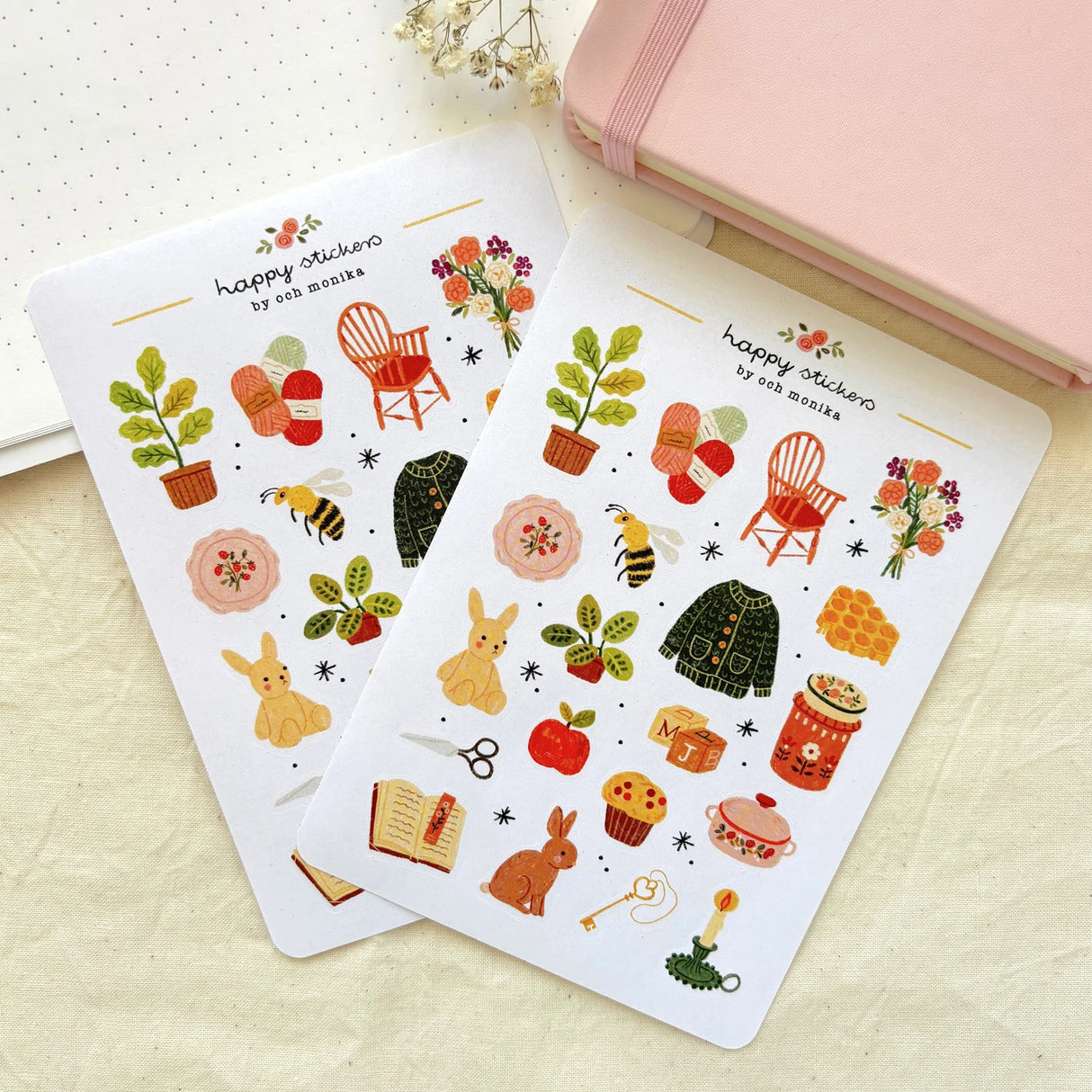 A sticker sheet full of cute little stickers perfect for planners, journals, or scrapbooking ❤
