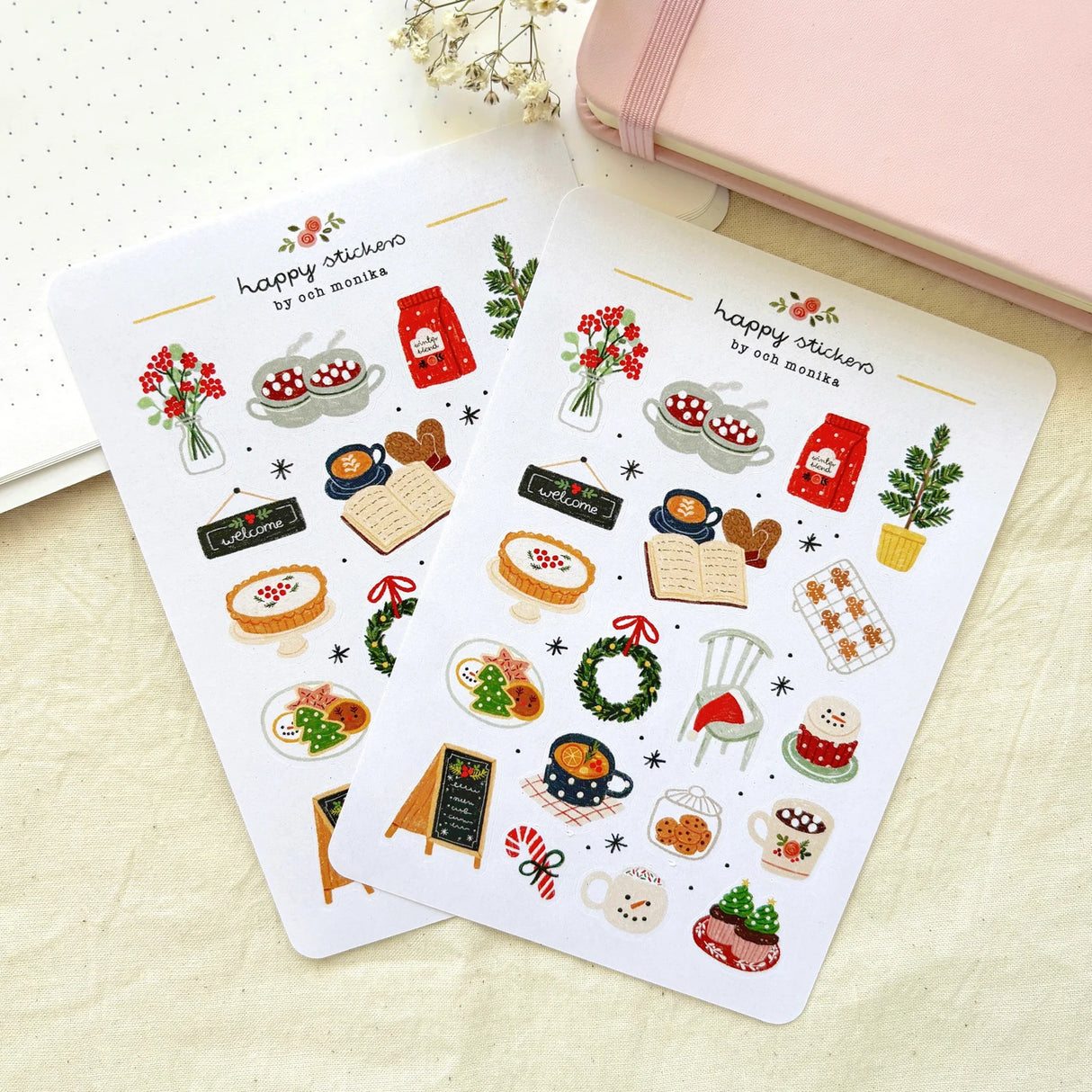 A sticker sheet full of cute little stickers perfect for planners, journals, or scrapbooking ❤