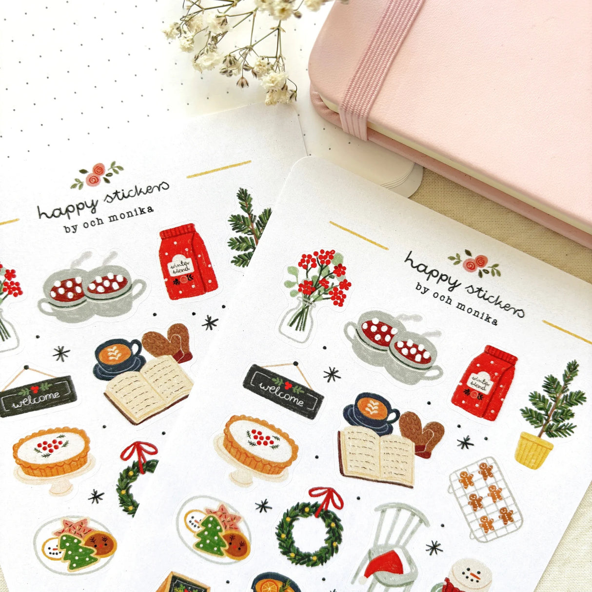 A sticker sheet full of cute little stickers perfect for planners, journals, or scrapbooking ❤